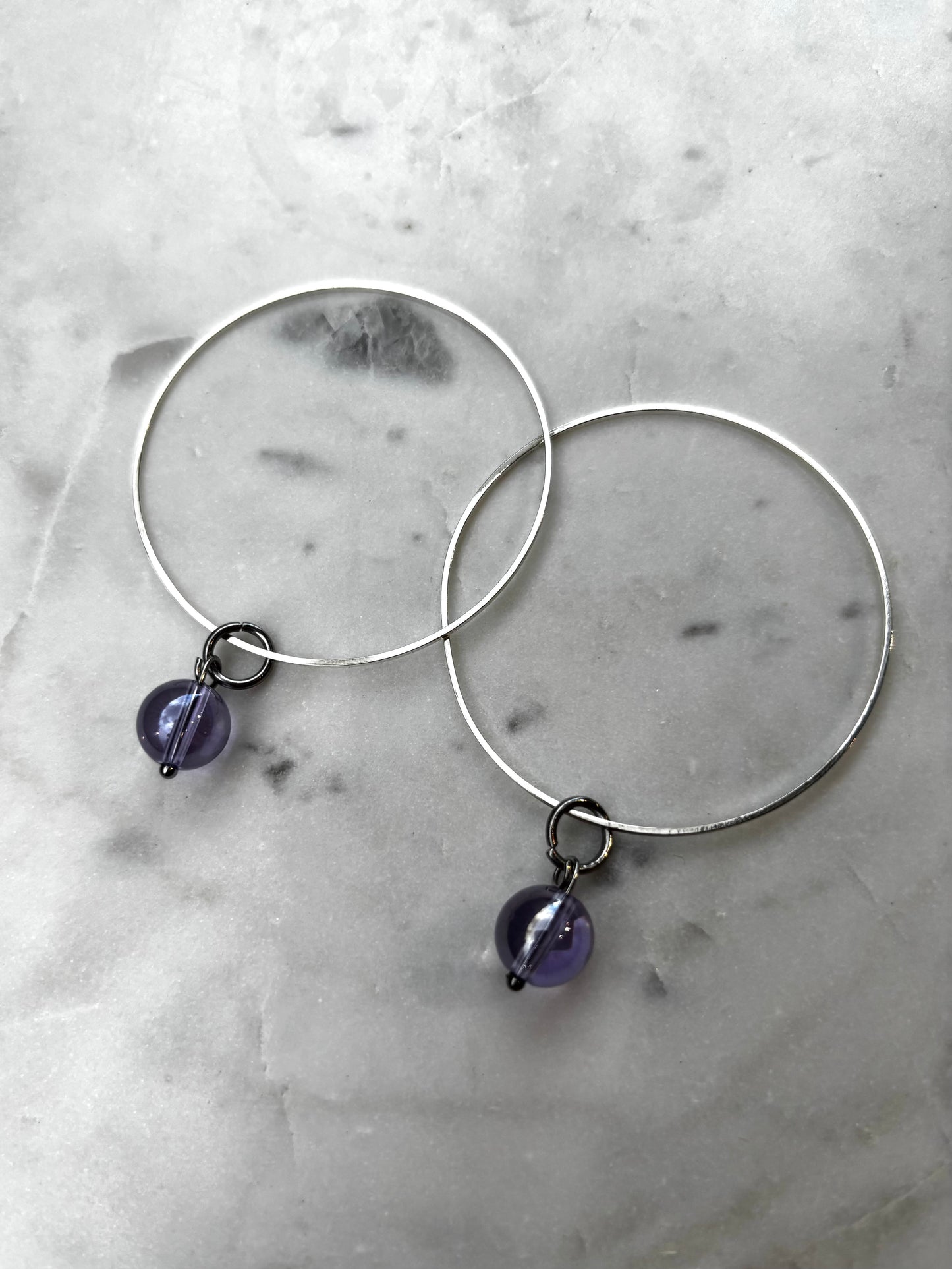 Charms & huggie hoops