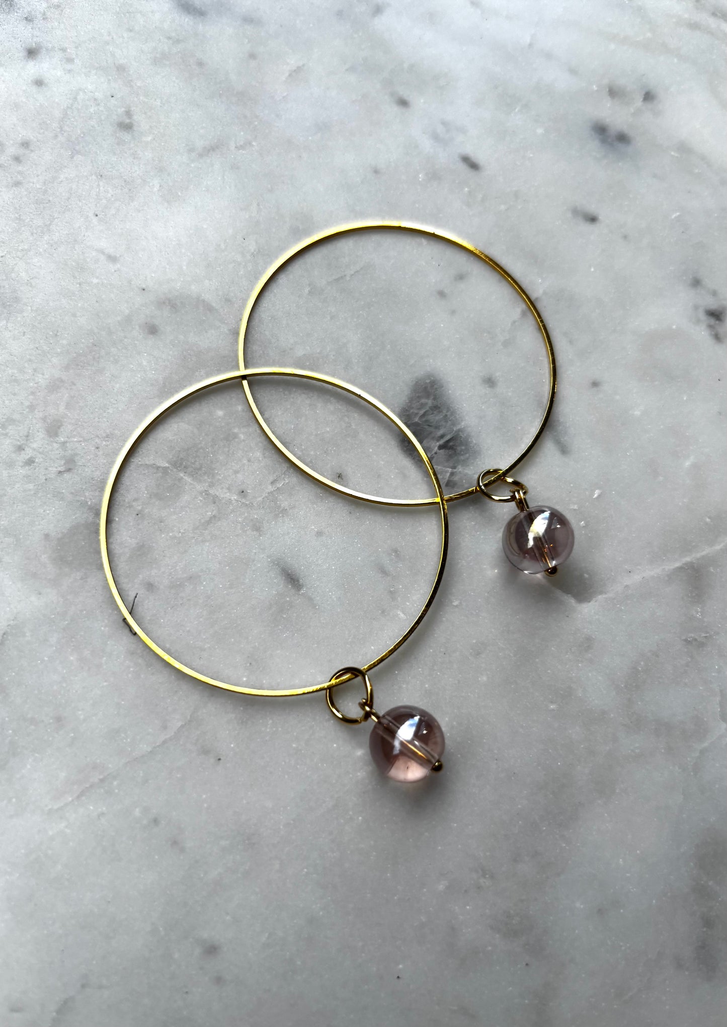 Charms & huggie hoops