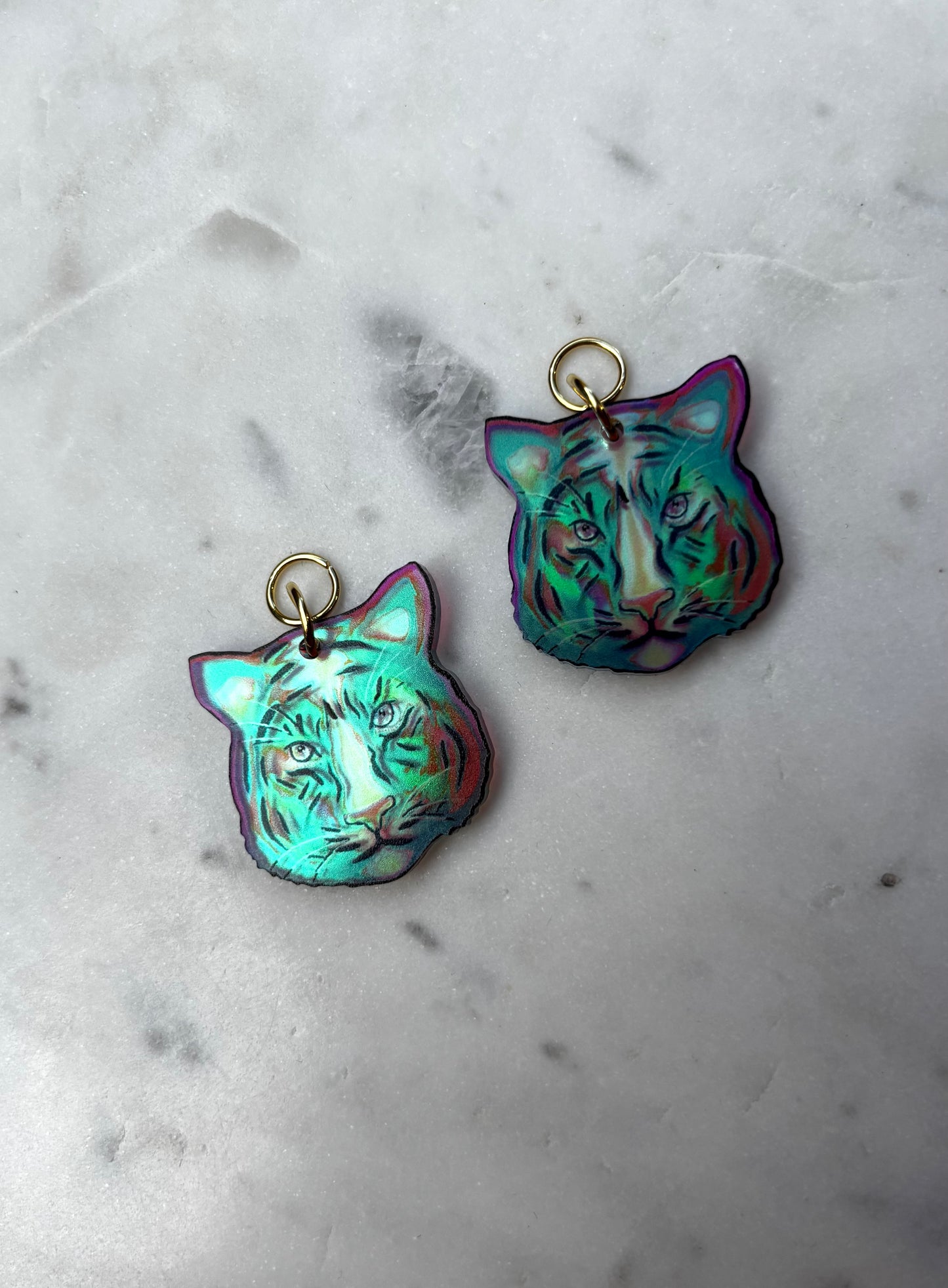 Charms & huggie hoops