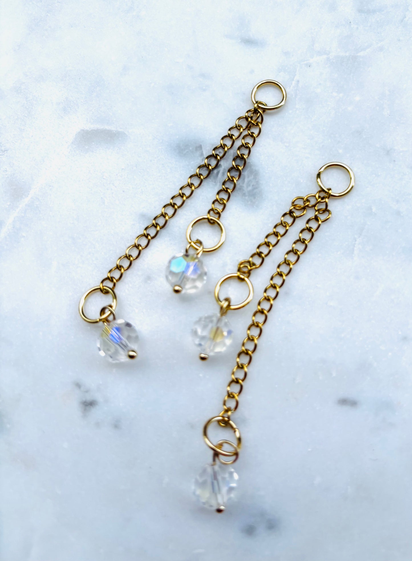 Charms & huggie hoops