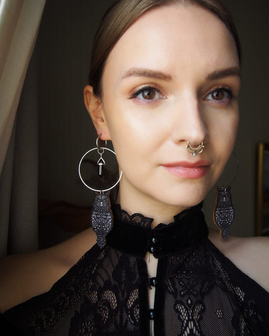 Pöllö korvakorut / Owl earrings