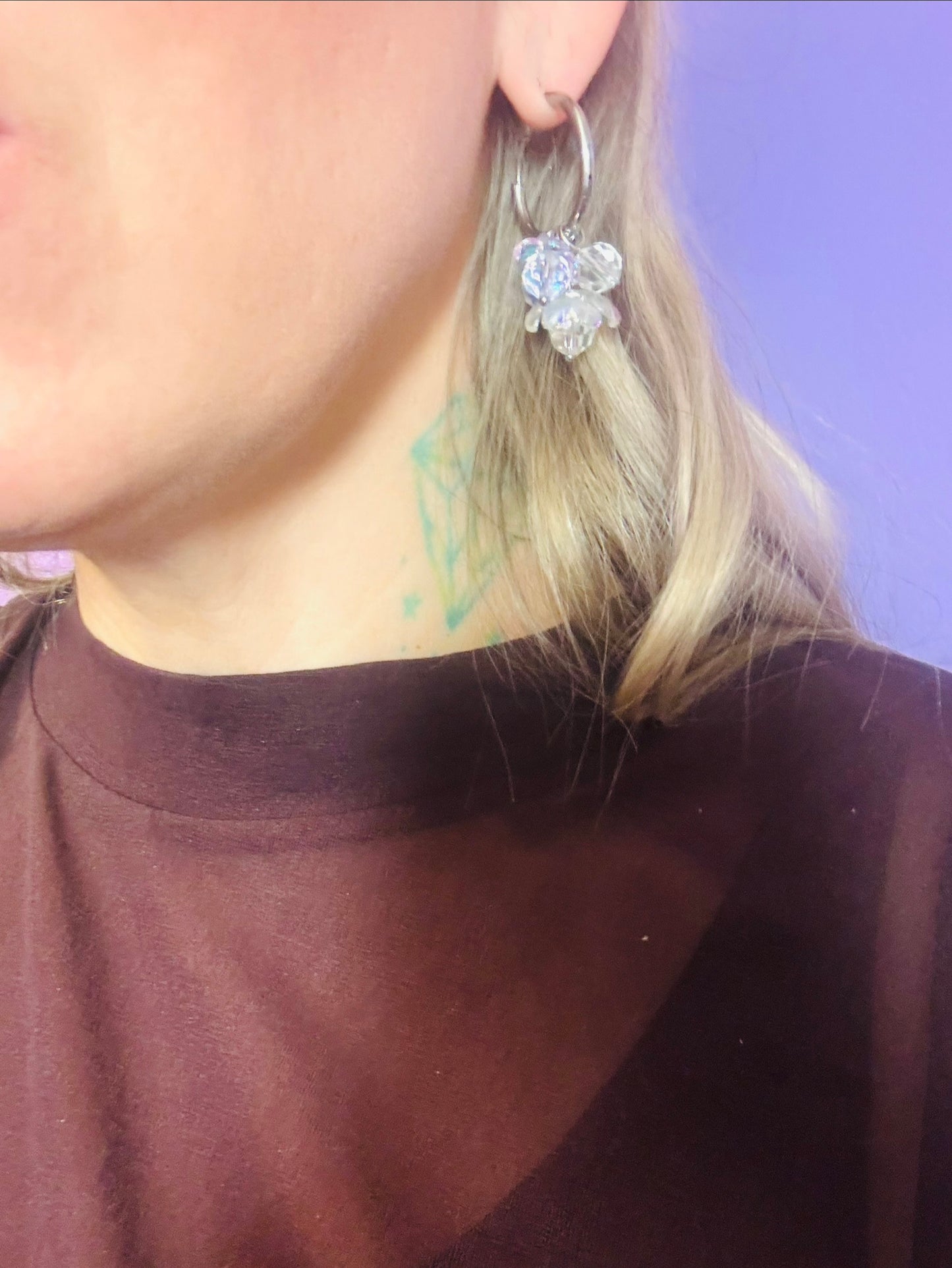 Frozen flowers hoops