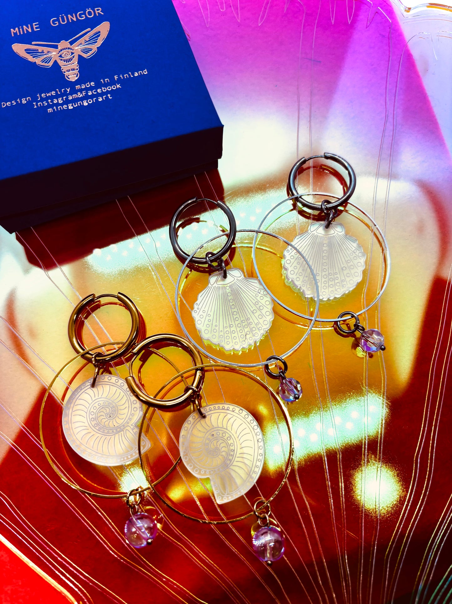 Charms & huggie hoops