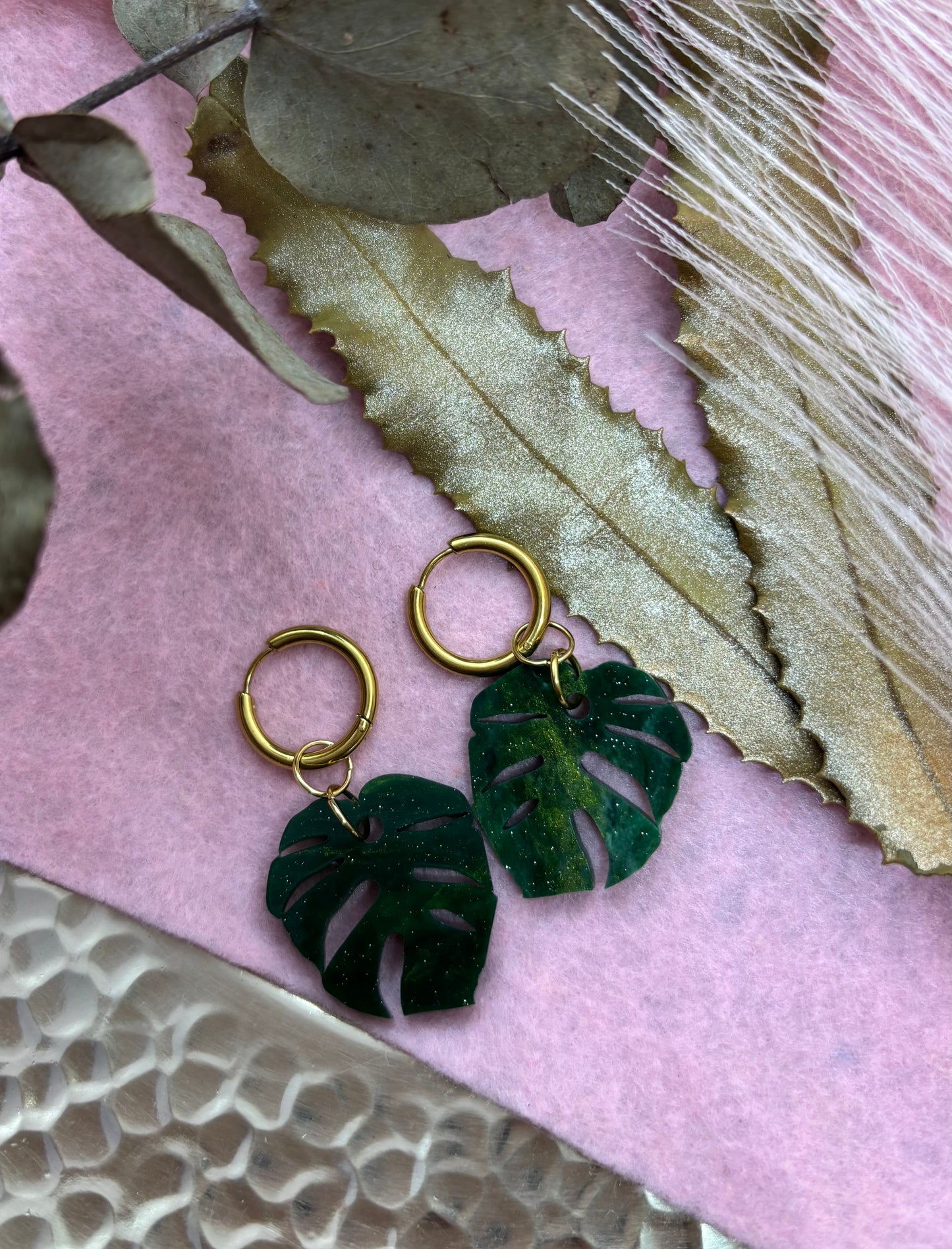 Vera Monstera grass green hoops