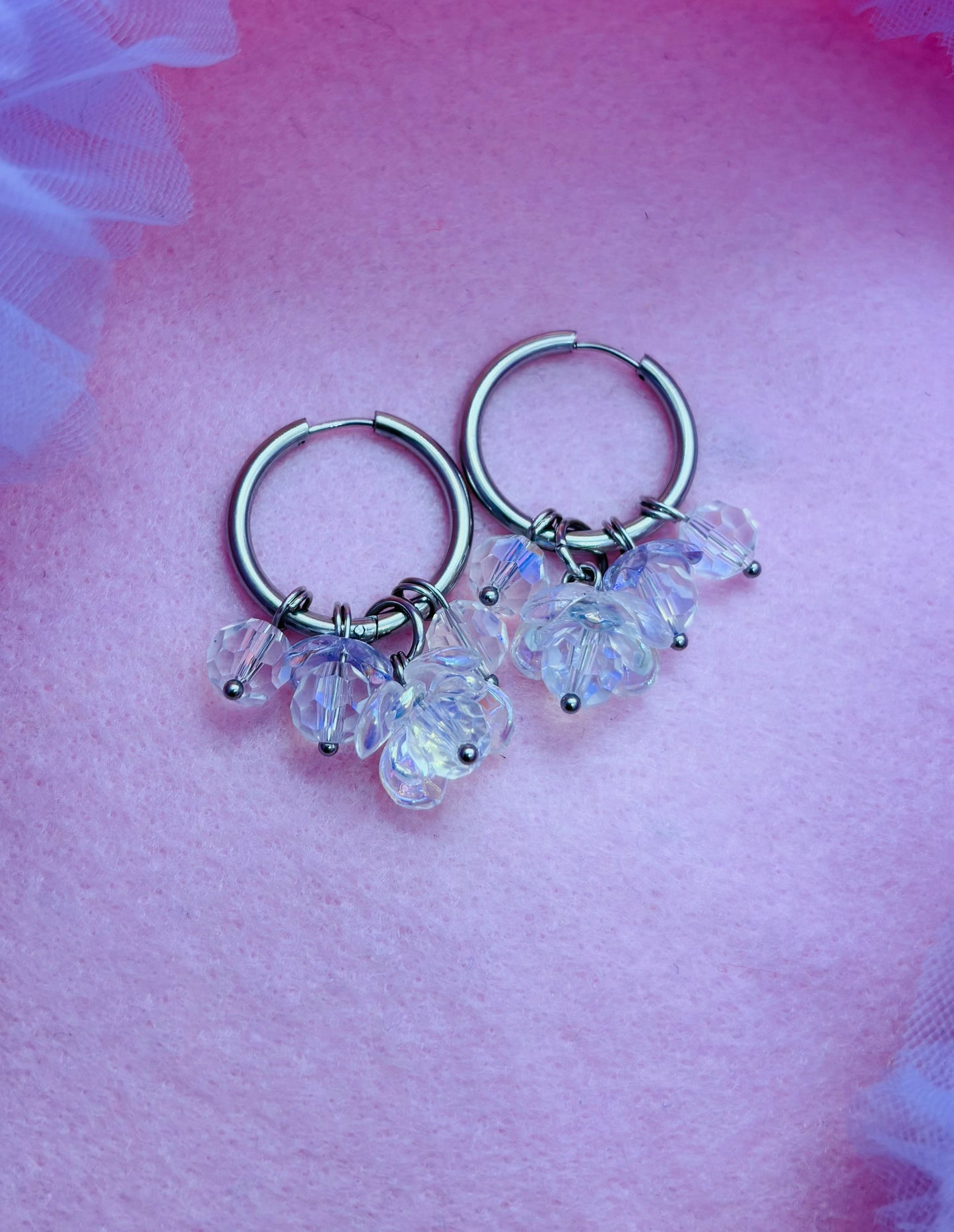 Frozen flowers hoops