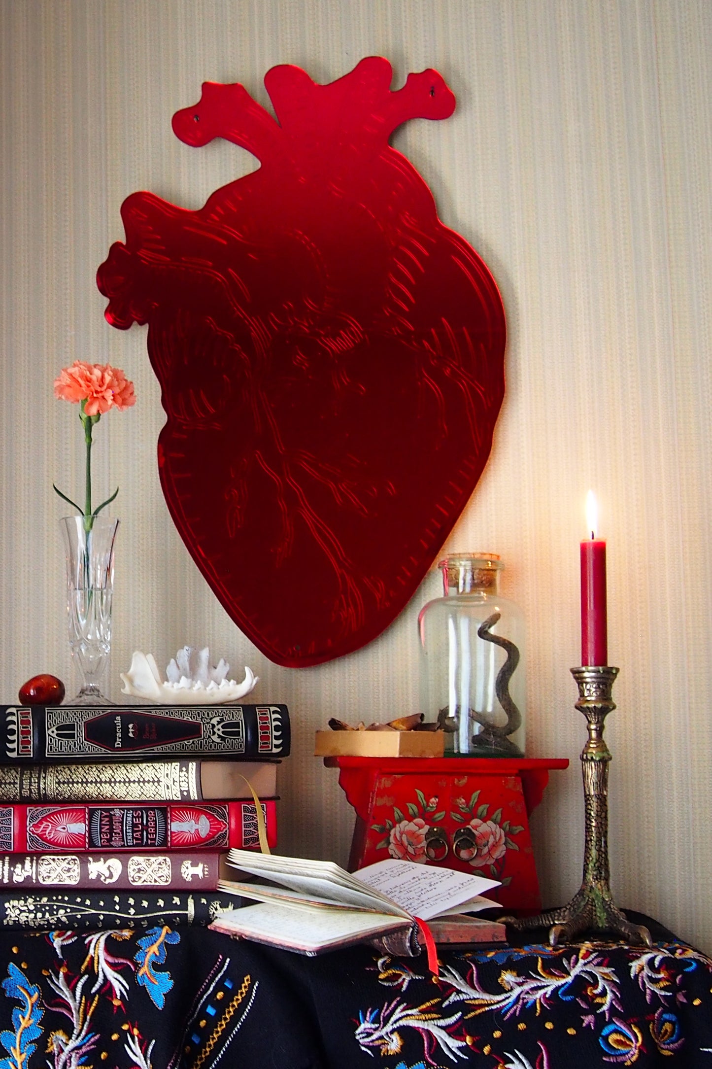 Wall piece Anatomical heart