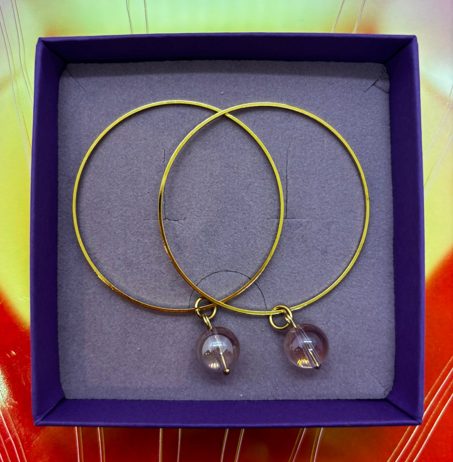 Charms & huggie hoops