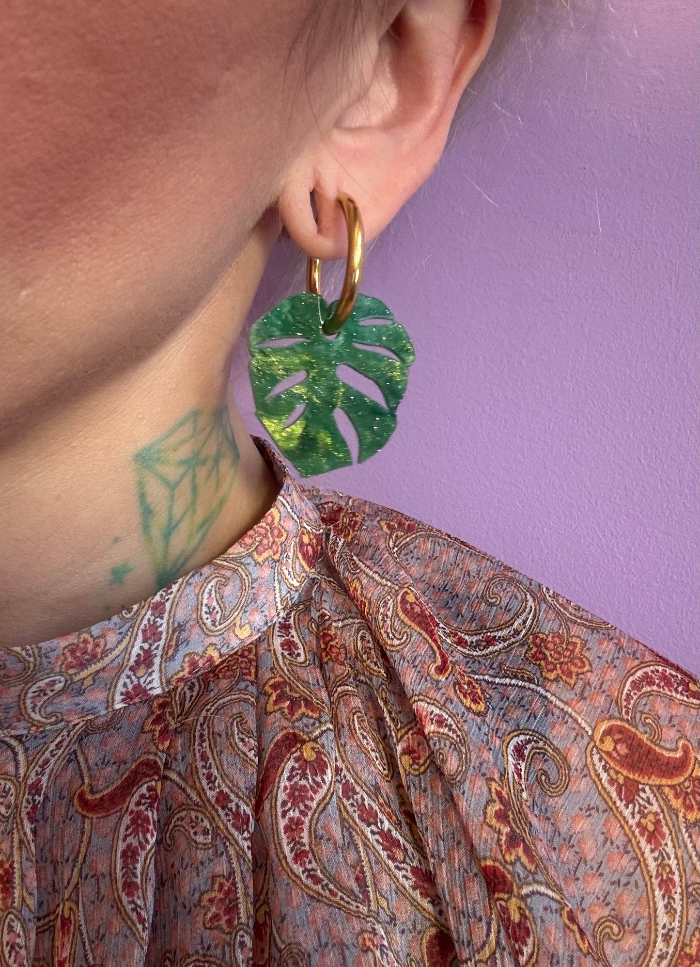 Big Vera hoops grass green