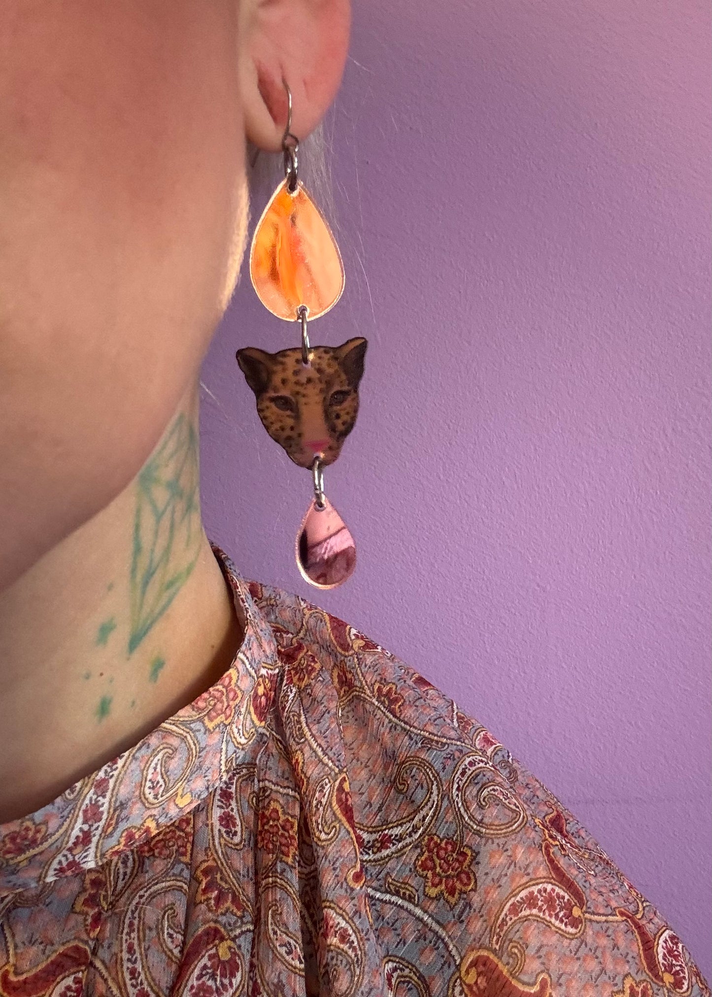 Panthera drops rose gold