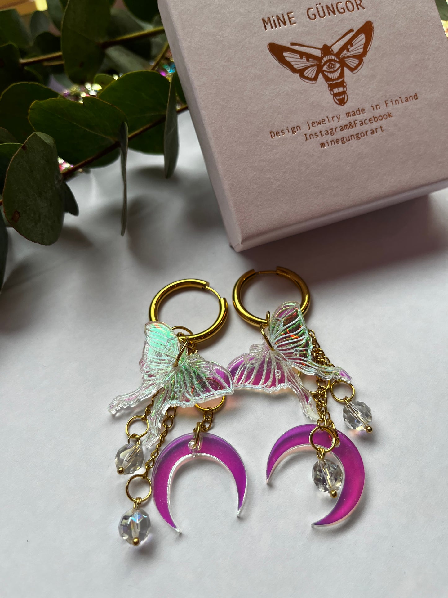 3 x charms & huggie hoops